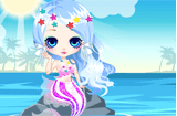 Cute little mermaid princess