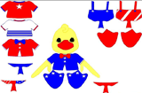 Dress up Patriotic Duck