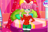 Rainbow Girl with Lollipop