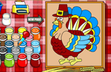 Thanksgiving Coloring Game